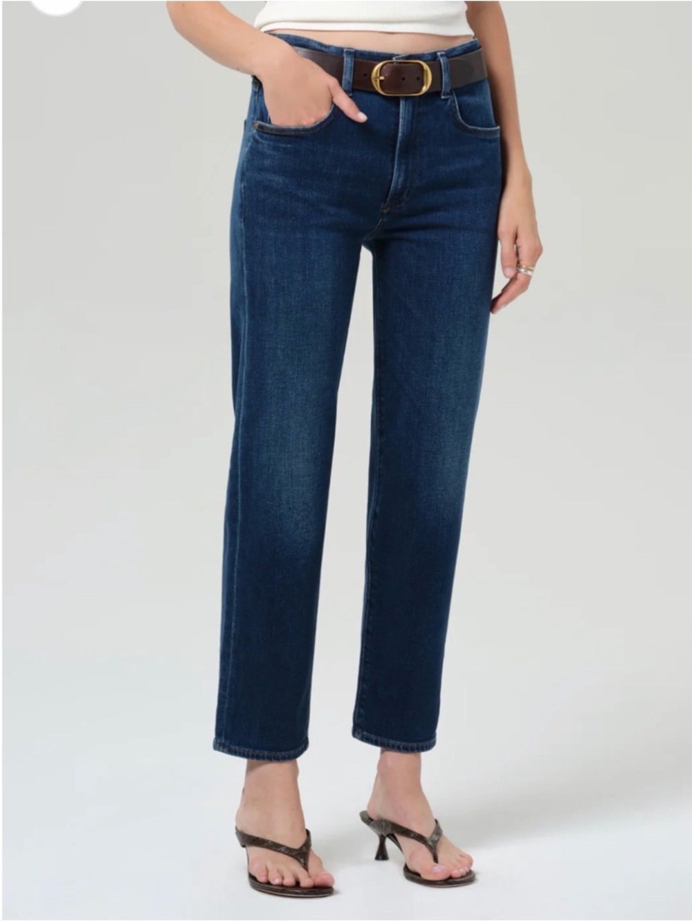Citizens Of Humanity Delfina High Rise Straight Jean 24 in Pierre